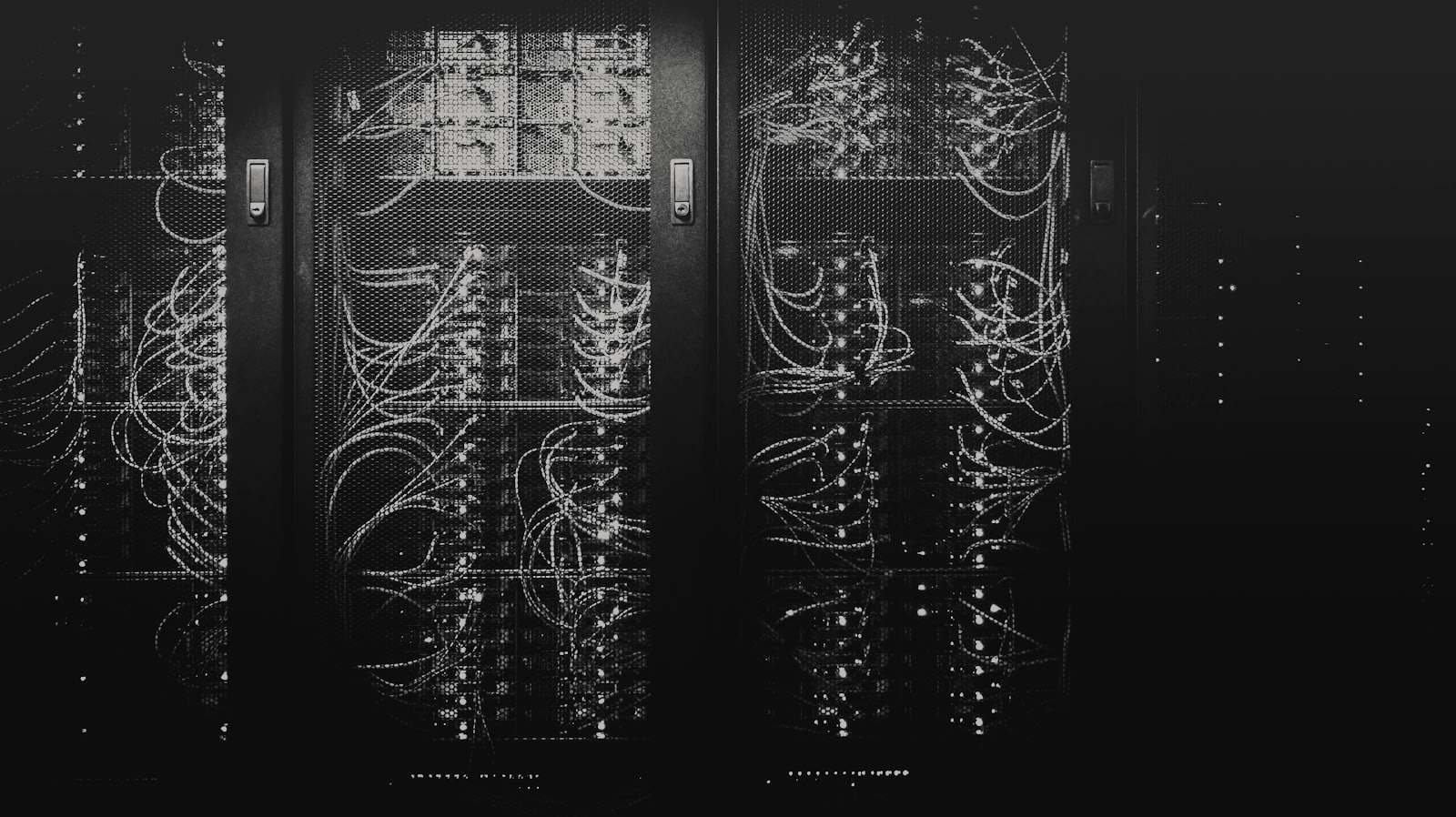 Server racks in a production data center